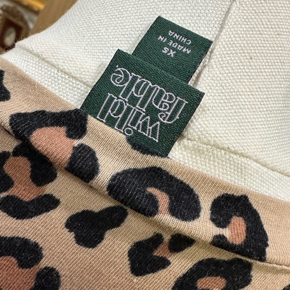 Wild & Fabel Leopard Print Short Sleeve Dress size XS - Picture 4 of 5